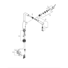 Смеситель для кухни GROHE Essence с вытяжным душем, хром (30270000)