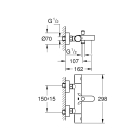 Термостат для ванны GROHE Grohtherm 800 Cosmopolitan, хром (34766000)