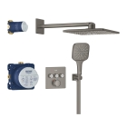 Душевая система GROHE Grohtherm SmartControl с термостатом для душа, темный графит матовый (34864AL0)