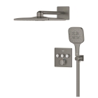 Душевая система GROHE Grohtherm SmartControl с термостатом для душа, темный графит матовый (34864AL0)