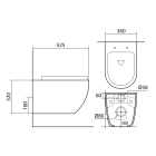 Комплект инсталляции GROHE Rapid SL 38775001 с унитазом Aquatek ЕВРОПА AQ1901-MB и сиденьем с микролифтом (NW0266)