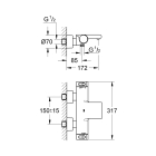 Термостат для ванны GROHE Grohtherm 2000, хром (34174001)