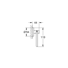 Держатель для туалетной бумаги GROHE Essentials, черный матовый (1024722430)