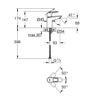 Смеситель для раковины GROHE BauLoop, S-size, хром (23337001)