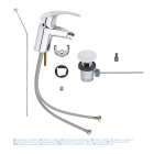 Смеситель для биде GROHE Eurosmart с донным клапаном, S-size, хром (32929002)