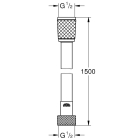 Душевой шланг GROHE Relexaflex 1500 мм, хром (28151002)