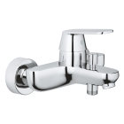 Комплект смесителей GROHE Eurosmart Cosmopolitan для раковины, ванны с душевым гарнитуром и полкой, хром (1000179)
