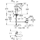 Смеситель для раковины GROHE Eurostyle, L-size, хром (23569003)
