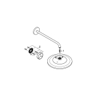Верхний душ GROHE Rainshower 310 SmartConnect, 9,5 л/мин, 2 режима, 422 мм, хром (26640000)