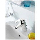 Смеситель для раковины GROHE Eurosmart с нажимным донным клапаном S-Size, хром (23922002)