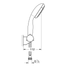 Душевой набор GROHE New Tempesta II, 5,7 л/мин, хром (2760110E)