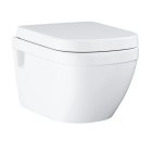 Унитаз GROHE Euro Ceramic подвесной с сиденьем с микролифтом, альпин-белый (39703000)