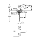 Смеситель для раковины GROHE Costa L, хром (21100001)