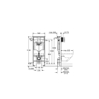 Комплект инсталляции для унитаза GROHE Rapid SL 4 в 1 с панелью смыва Skate Cosmopolitan, хром (38775001-B)