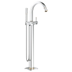 Внешняя часть смесителя для ванны GROHE Grandera напольного монтажа, хром/золото (23318IG0)