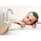 Внешняя часть смесителя для ванны GROHE Grandera напольного монтажа, хром/золото (23318IG0)