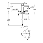 Смеситель для раковины GROHE Cubeo, M-size, черный (1017552430)
