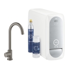 Кран для кухонной мойки GROHE Blue Home Mono с системой фильтрации, охлаждения и газирования воды, Wi-Fi, темный графит матовый (31498AL1)