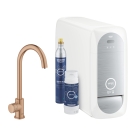 Кран для кухонной мойки GROHE Blue Home Mono с системой фильтрации, охлаждения и газирования воды, Wi-Fi, теплый закат матовый (31498DL1)