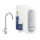 Кран для кухонной мойки GROHE Blue Home Mono с системой фильтрации, охлаждения и газирования воды, Wi-Fi, хром (31498001)