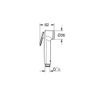 Набор для гигиенического душа скрытого монтажа GROHE BauFlow, хром (NH0001)