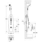 Душевая панель GROHE Aquatower 2000, настенный монтаж, хром