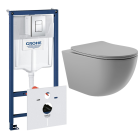 Комплект инсталляции GROHE Rapid SL 38775001 с унитазом Aqueduto OVO OVO0130 и сиденьем с микролифтом (NW0240)