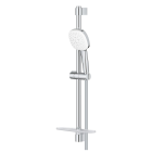 Душевой гарнитур GROHE Tempesta Cube 110 с мыльницей, 3 режима струи, душевая штанга 600 мм, 7,4 л/мин, хром (27576003)