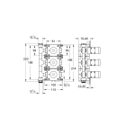 Встраиваемая часть переключателя потоков GROHE Rapido C для Grohtherm F на 3 выхода (35031000)