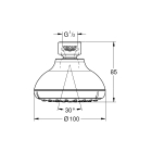 Верхний душ GROHE New Tempesta 100 I, 5,7 л/мин, хром (26050001)