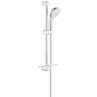 Душевой гарнитур GROHE Tempesta Rustic 100 с мыльницей, 4 режима струи, душевая штанга 600 мм, 9,5 л/мин, хром (26086001)