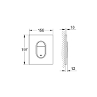 Система инсталляции GROHE Rapid SL с подвесным унитазом Bau Ceramic и сиденьем (36500000)