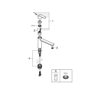 Смеситель для кухни GROHE Eurosmart, суперсталь (30463DC0)
