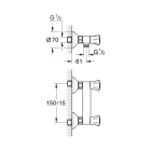 Смеситель для душа GROHE Costa L, хром (26330001)