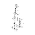Смеситель для биде GROHE Eurodisc Joy с донным клапаном, хром (24036000)