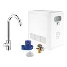 Кран для кухонной мойки GROHE Blue Professional Mono с функцией фильтрации, с системой охлаждения и газирования воды, Wi-Fi, хром (31302002)