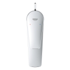 Смеситель для раковины GROHE BauEdge с ограничителем температуры и рычажным донным клапаном, M-Size, хром (23758001)