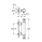 Термостат для душа GROHE Grohtherm 800, хром (34562000)