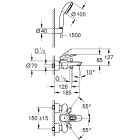 Смеситель для ванны GROHE Eurostyle, хром (3359230A)