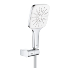 Душевой набор GROHE Rainshower SmartActive 130 Cube, 3 режима, 1500 мм, 9,5 л/мин, белая луна (26588LS0)