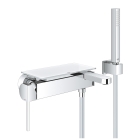 Смеситель для ванны GROHE Plus с душевым гарнитуром, хром (33547003)