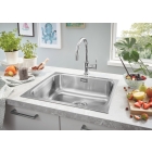 Мойка GROHE K200 60-S, 533 x 458 мм, оборачиваемая с одной чашей, нержавеющая сталь (31719SD0)
