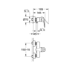 Смеситель для душа GROHE Europlus (УЦЕНКА - Брак покрытия), хром (33577002/U) (брак покрытия)