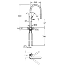 Смеситель для кухни GROHE Essence, фантомный черный (30503KF0)