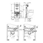 Инсталляция для подвесного унитаза, GROHE Rapid SLX, монтажная высота 1.13 м, со встроенной электрической розеткой и подводом воды для подключения унитазов-биде, (39596000)