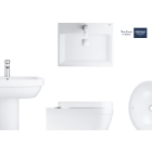 Раковина подвесная GROHE Cube Ceramic 60 см, альпин-белый (3947300H)