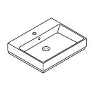 Раковина подвесная GROHE Cube Ceramic 60 см, альпин-белый (3947300H)