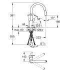 Смеситель для кухни GROHE Eurostyle Cosmopolitan, хром (31482003)
