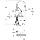 Смеситель для кухни GROHE Concetto, хром (31483002)