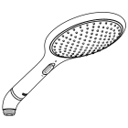 Ручной душ GROHE Rainshower Solo, 2 режима, белая луна/зеленый (27272LS0)